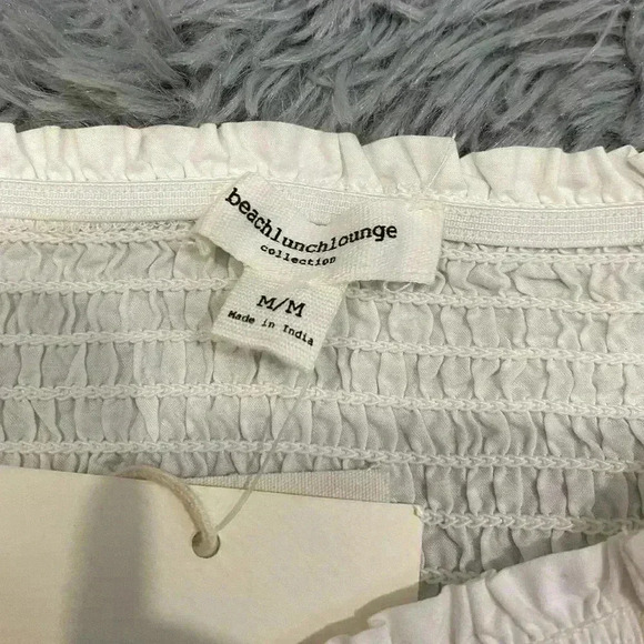 Beach Lunch Lounge Women’s Off Shoulder White Blouse - Picture 6 of 8